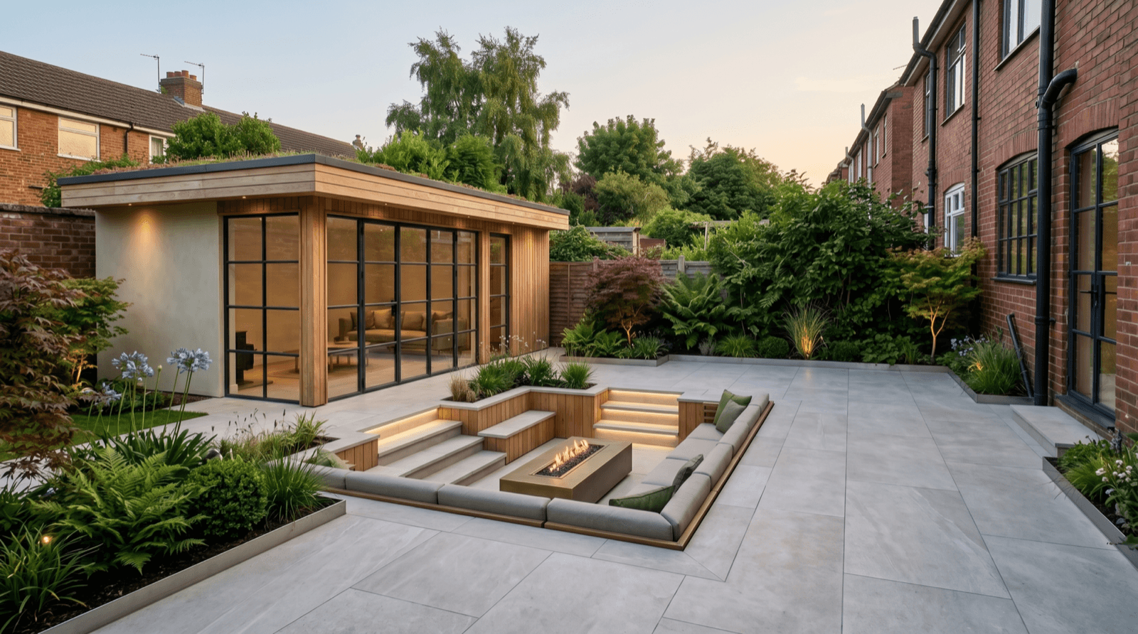 The same garden after the proposed Studio Holmes design